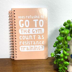 Funny Notebook Resistance Training Spiral Small 4x6 Journal